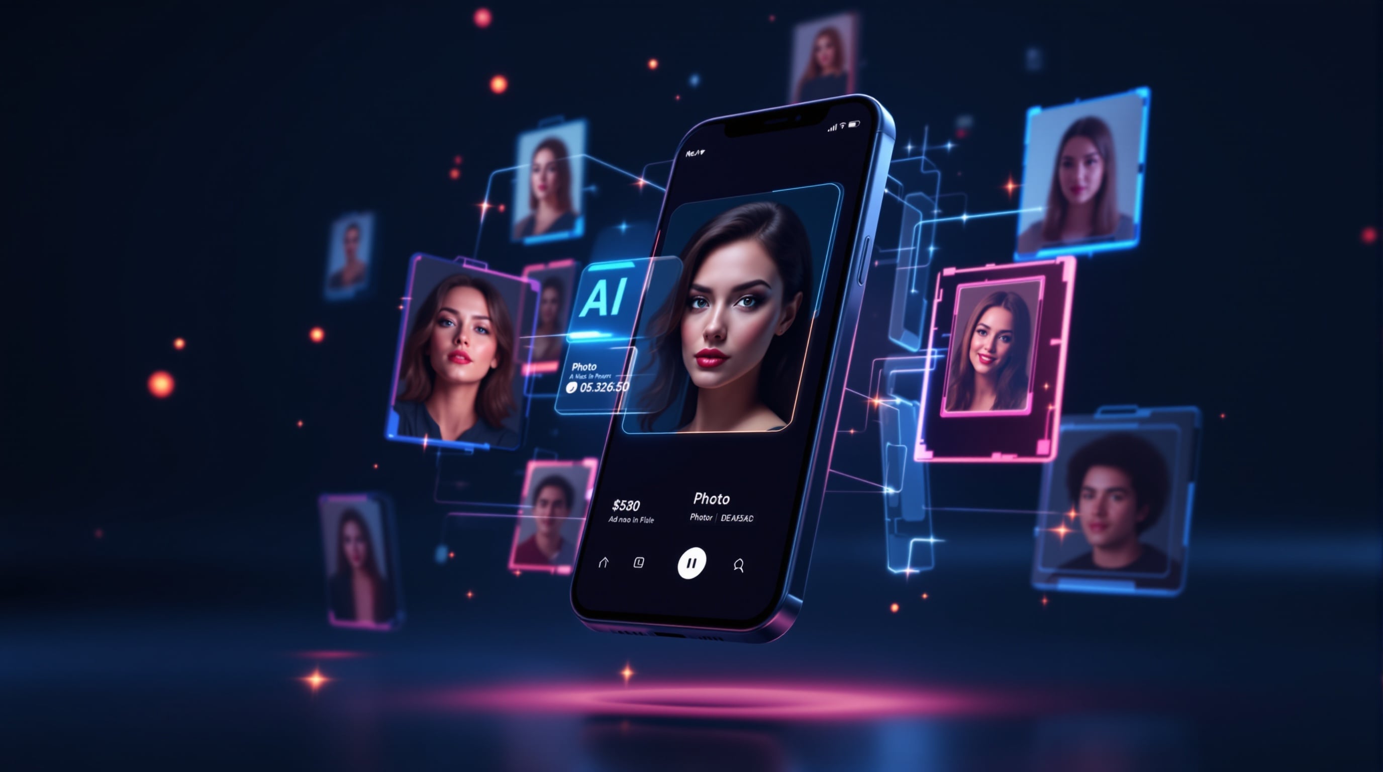 Glowup AI-powered photo generation platform