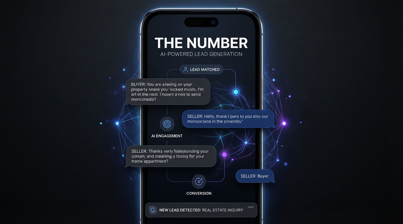THE NUMBER AI-powered SMS lead generation platform